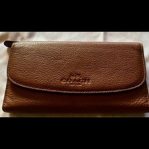 Brown Leather Coach Wallet